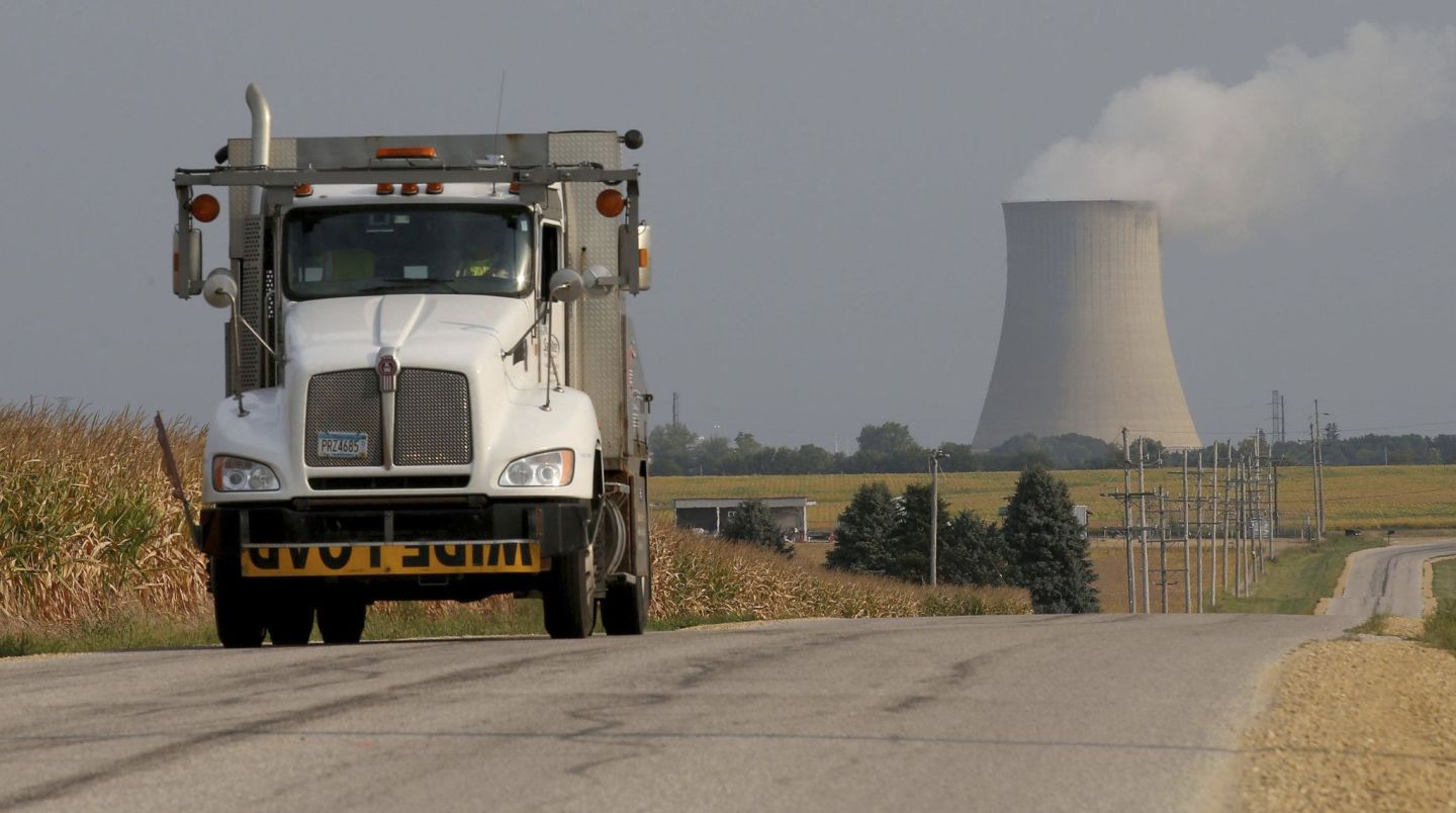 Exelon&amp;apos;s nuclear plant in Byron on Sept. 7, 2021.